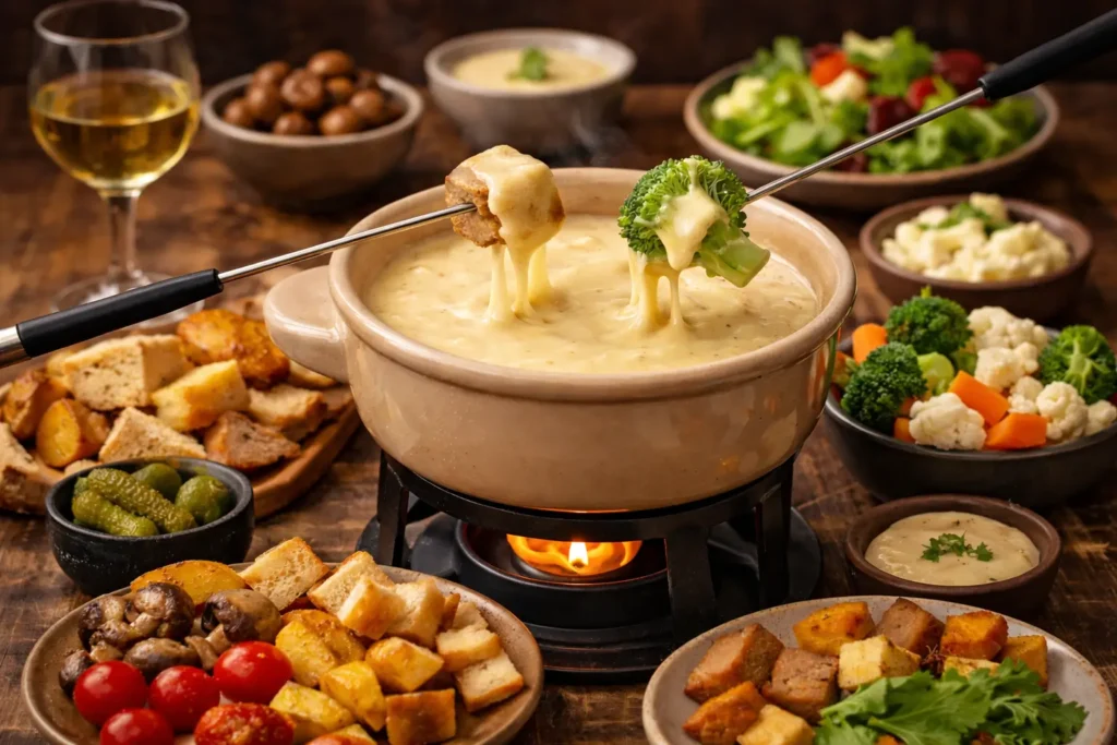 veganistische fondue