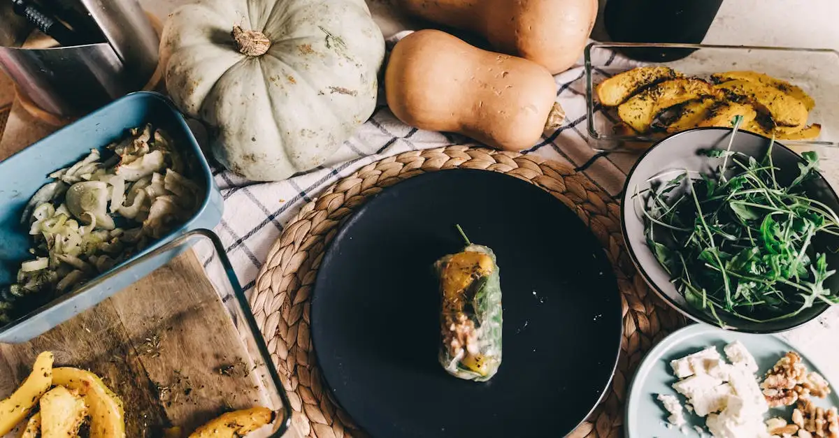 Veganistische loempia