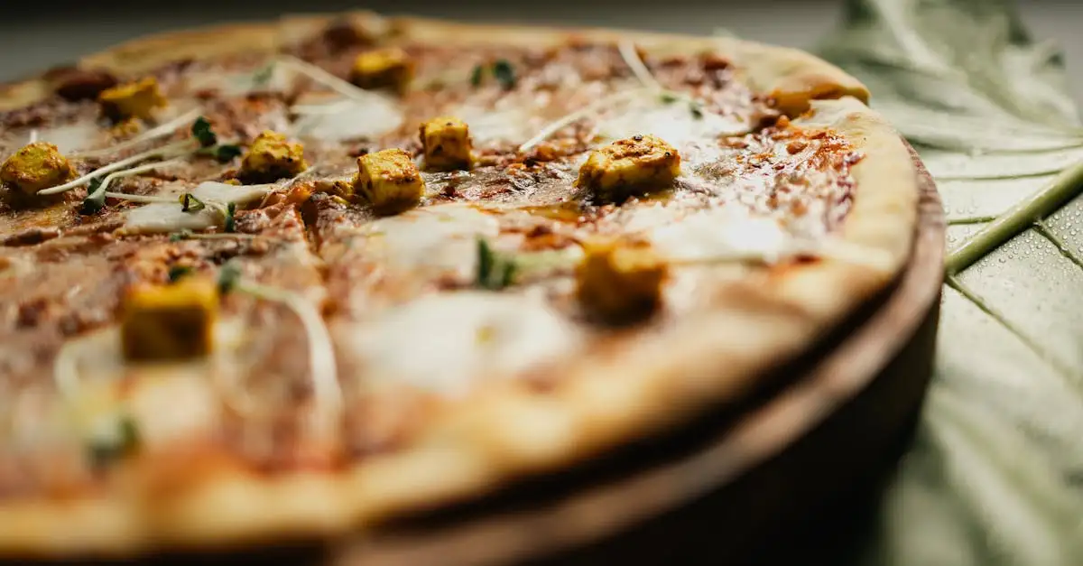 Veganistische pizza maken