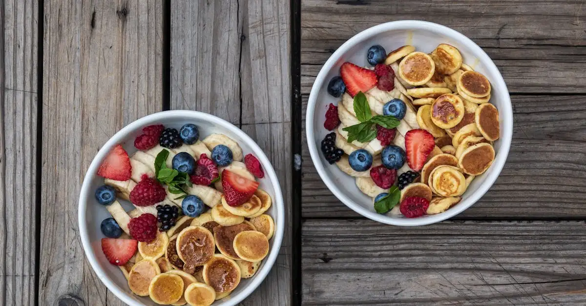 Veganistische poffertjes