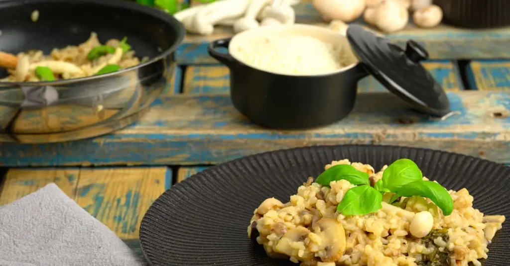 Veganistische risotto