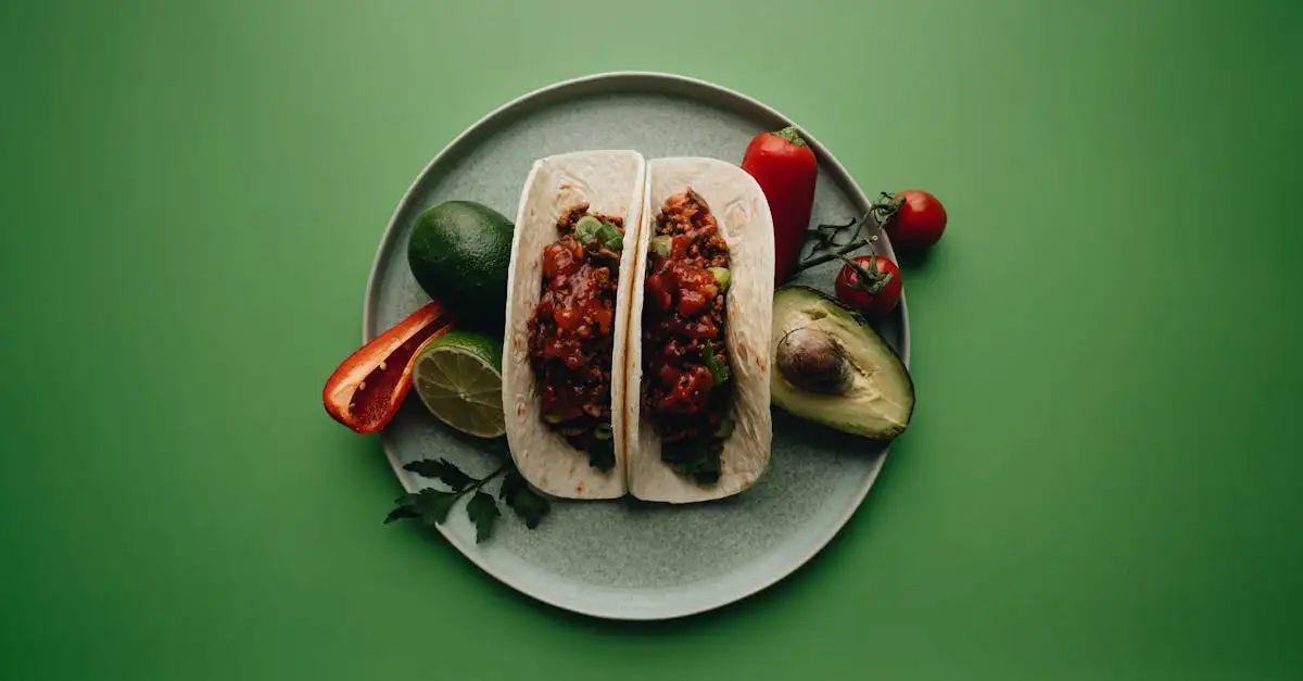 Veganistische tortilla