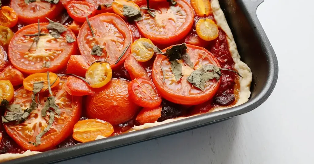 Veganistische hartige taart yến mạch