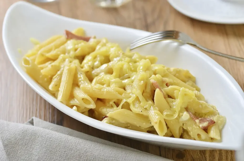 Veganistische macaroni en kaas
