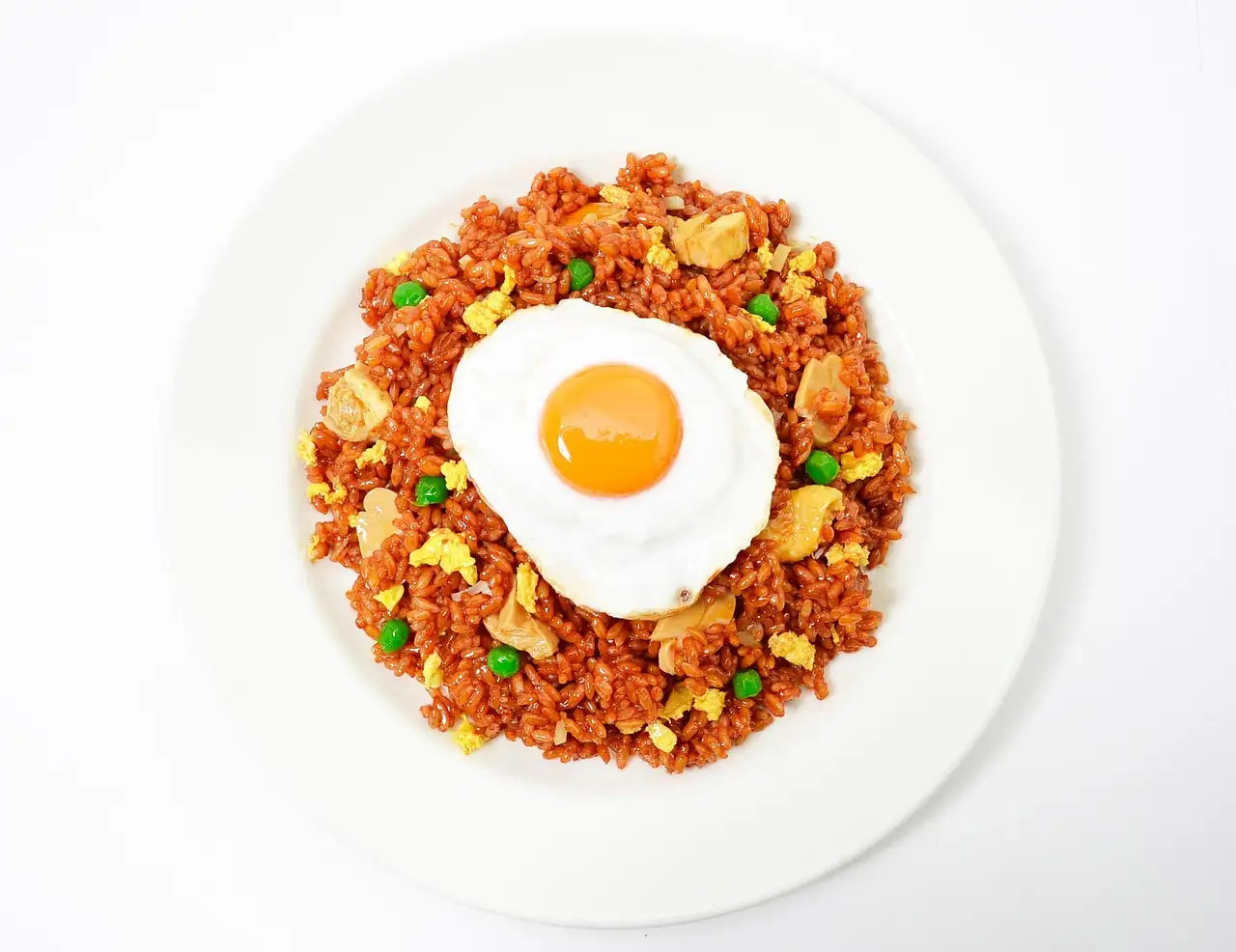Veganistische nasi goreng