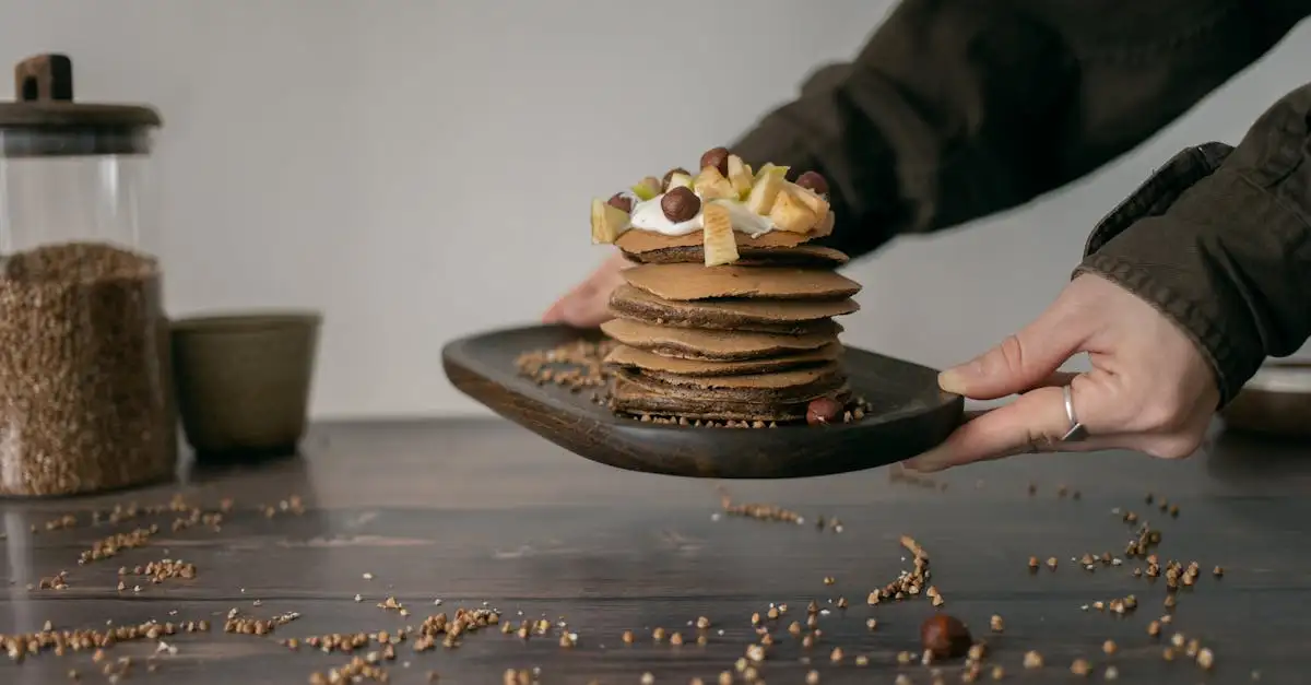 Veganistische pannenkoeken havermout